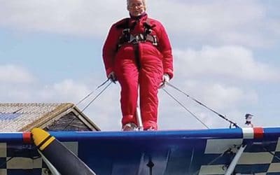 Daredevil 91-year-old thought to have become country’s oldest wing-walker